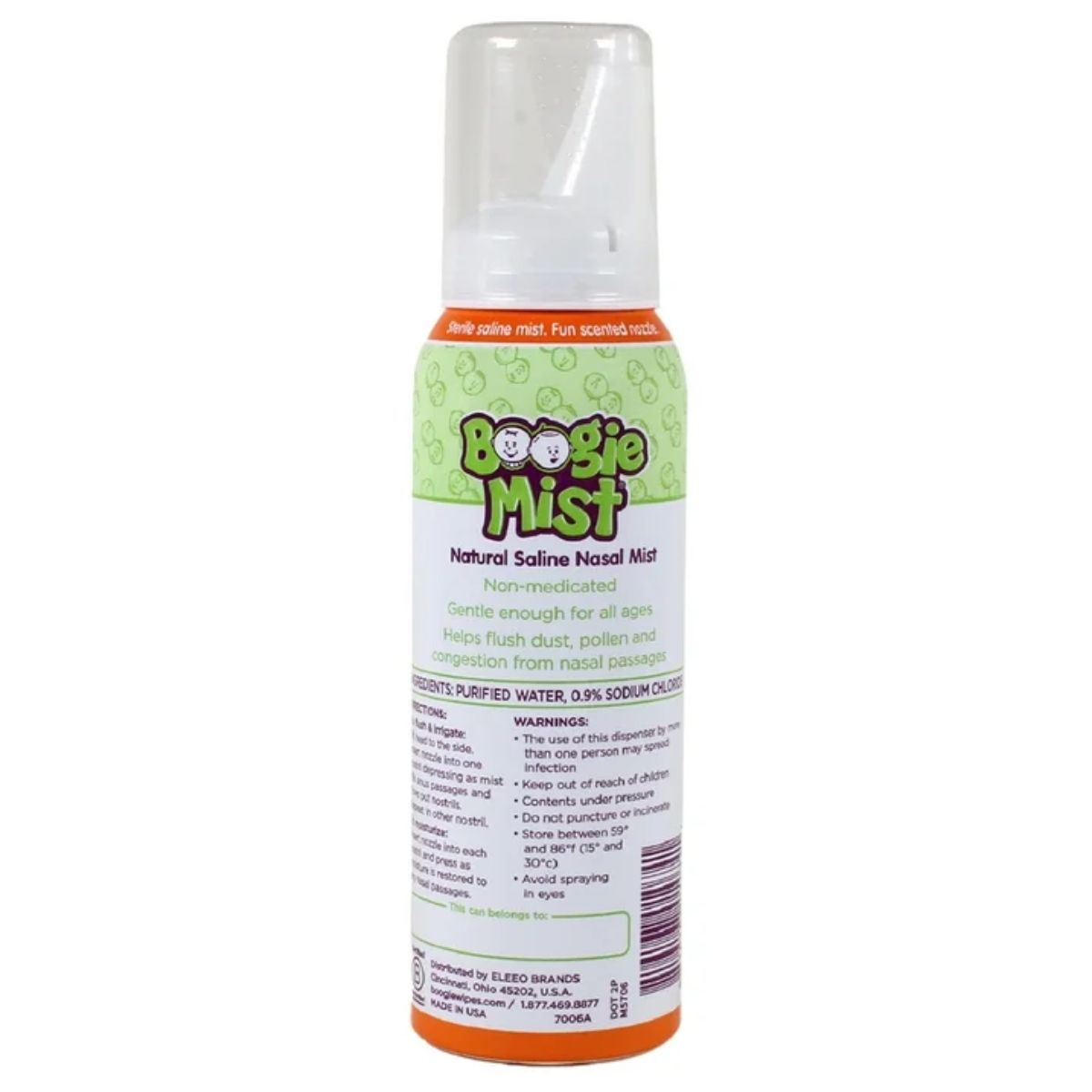 Boogie Mist Saline Nose Mist Fresh - 3.1 oz