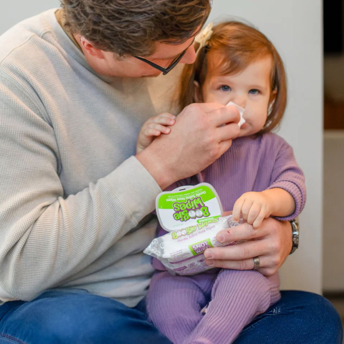 Boogie Wipes Saline Nose Wipes Unscented - 30 Count on Luna Baby Store Miami