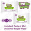 Boogie Wipes Saline Nose Wipes Unscented - 90 Count on Luna Baby Store Miami
