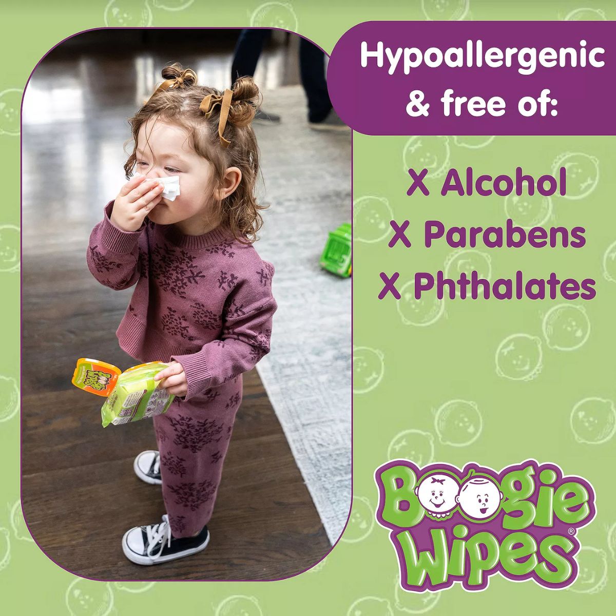 Boogie Wipes Saline Nose Wipes Unscented - 90 Count