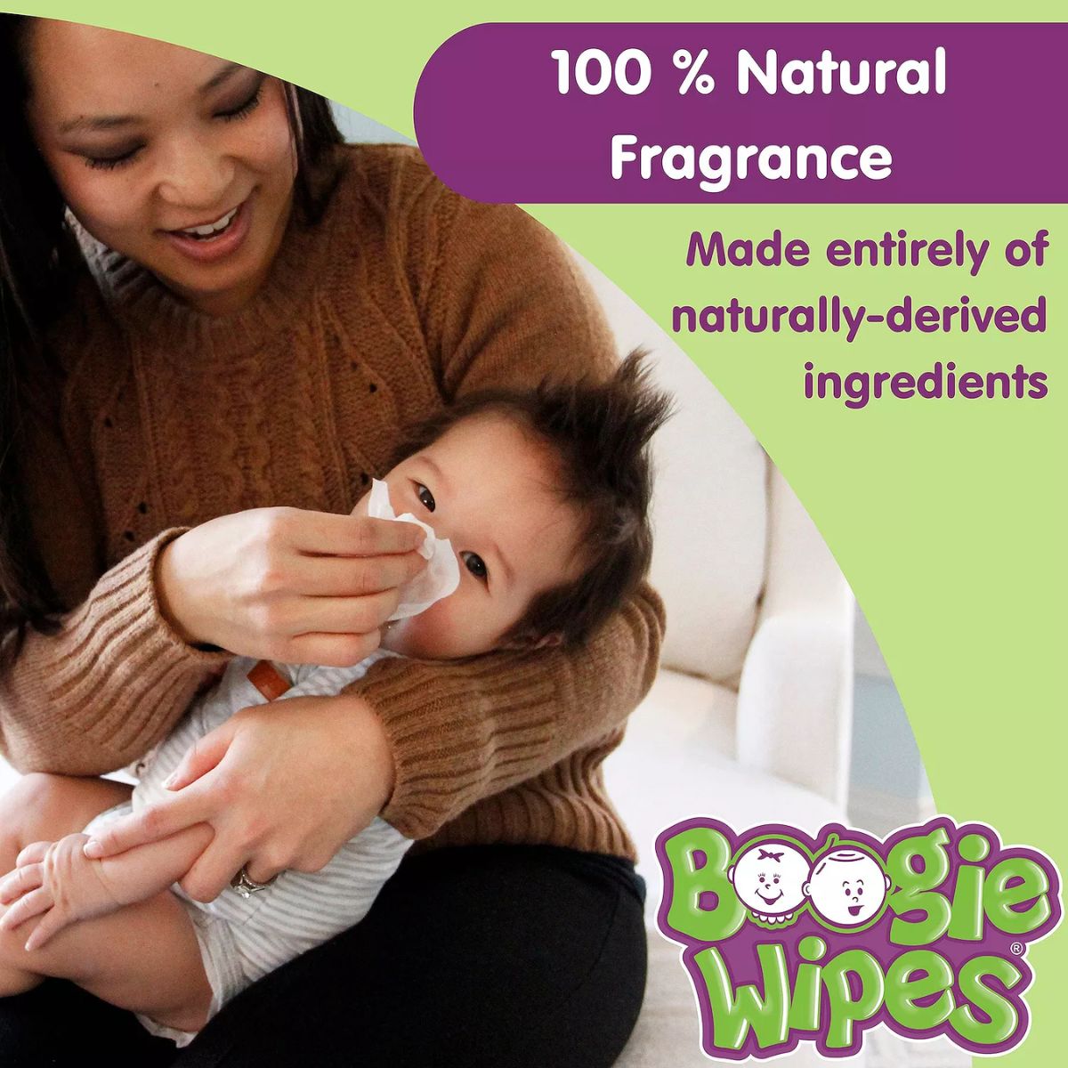 Boogie Wipes Saline Nose Wipes Unscented - 90 Count on Luna Baby Store Miami