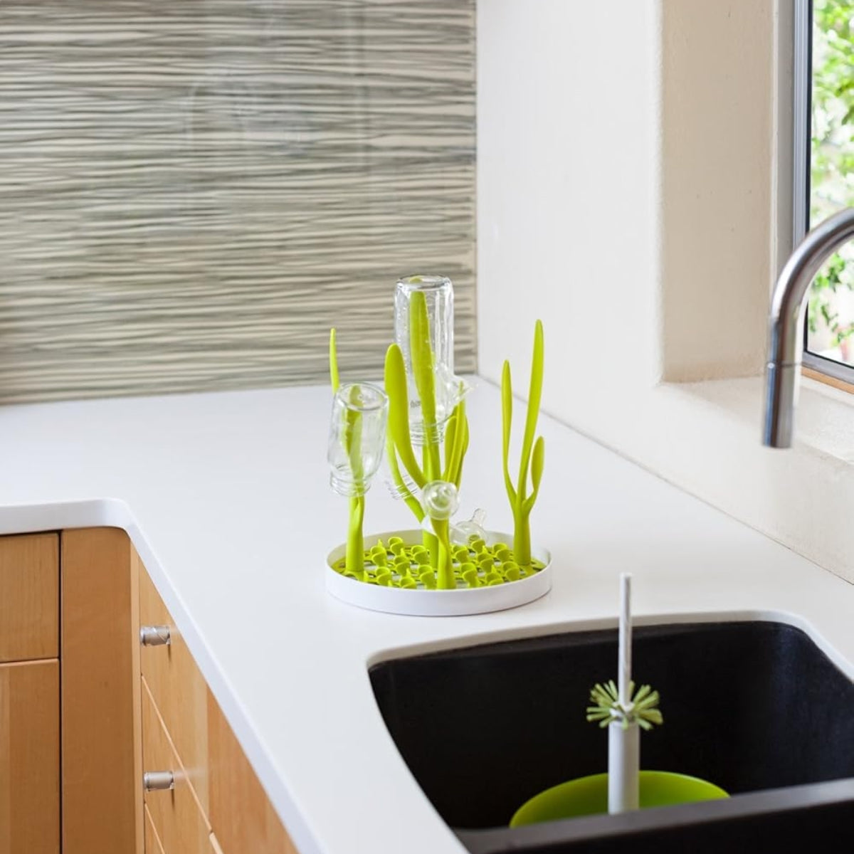 Boon Sprig Countertop Drying Rack - Green
