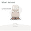 UPPAbaby Mira 2-in-1 Bouncer and Seat - Charlie (Sand Melange / Black Frame / Walnut Wood) on Luna Baby Store Miami