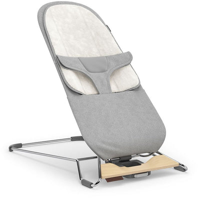 UPPAbaby Mira 2-in-1 Bouncer and Seat - Stella (Grey Melange / Silver Frame / Maple Wood)