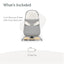 UPPAbaby Mira 2-in-1 Bouncer and Seat - Stella (Grey Melange / Silver Frame / Maple Wood)