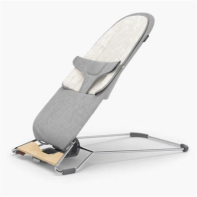 UPPAbaby Mira 2-in-1 Bouncer and Seat - Stella (Grey Melange / Silver Frame / Maple Wood)