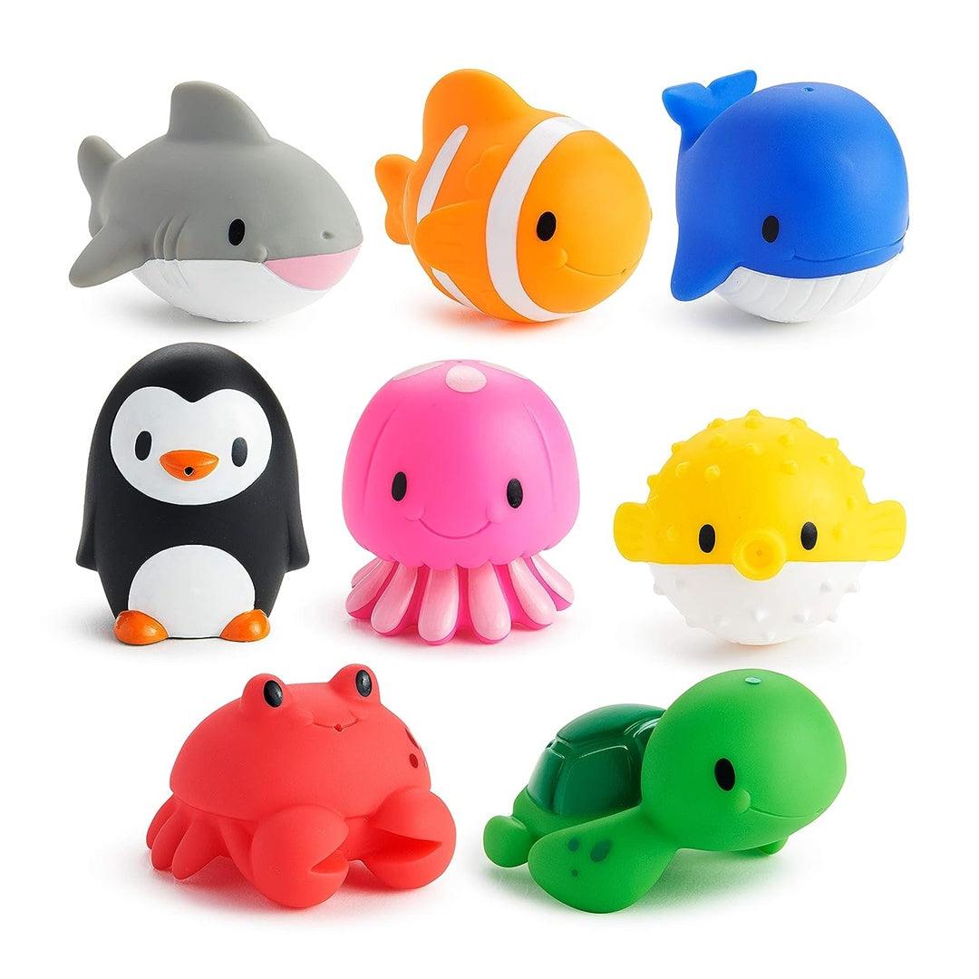 Munchkin 8 Animals Ocean Bath Toy on Luna Baby Store Miami