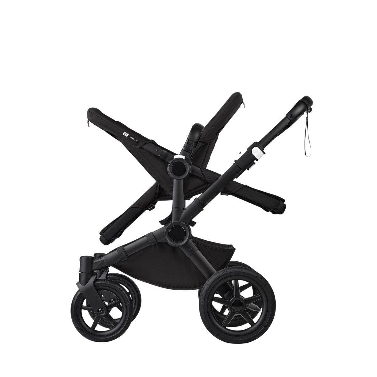 Bugaboo Donkey 5 Duo Bassinet And Seat Stroller - All Midnight Black Canopy/Black Chassis