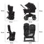 Bugaboo Donkey 5 Duo Bassinet And Seat Stroller - All Midnight Black Canopy/Black Chassis
