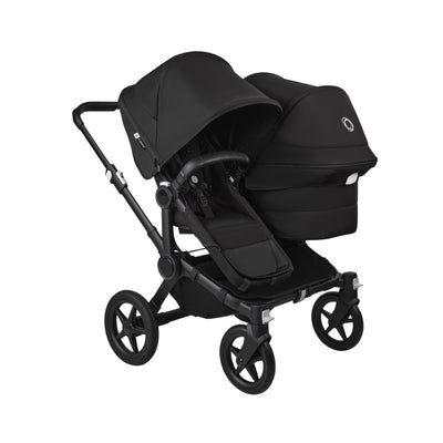 Bugaboo Donkey 5 Duo Bassinet And Seat Stroller - All Midnight Black Canopy/Black Chassis