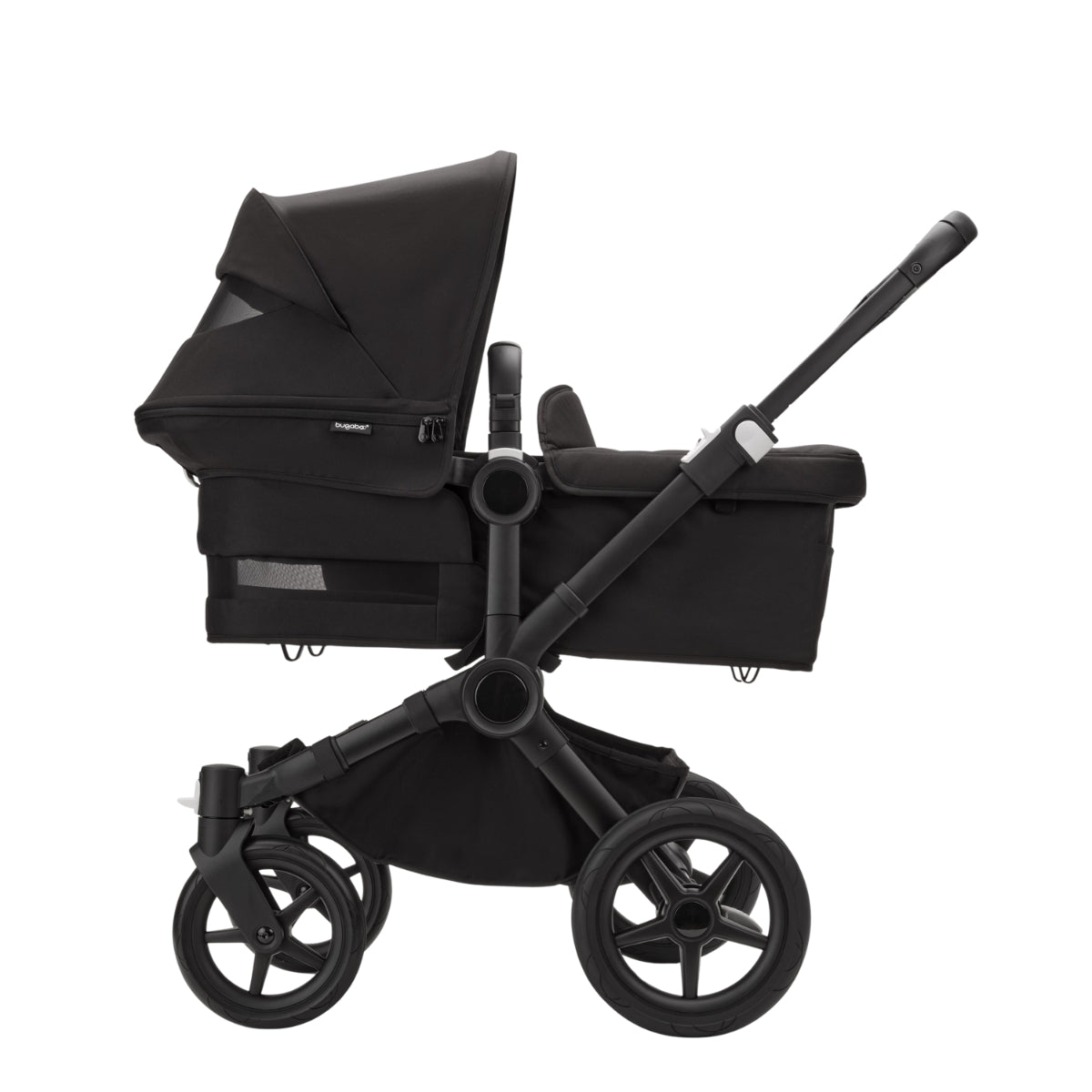 Bugaboo Donkey 5 Mono Bassinet and Seat - All Grey Melange/Graphite Chassis
