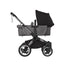 Bugaboo Donkey 5 Mono Bassinet and Seat - Midnight Black/Grey Melange/Graphite Chassis