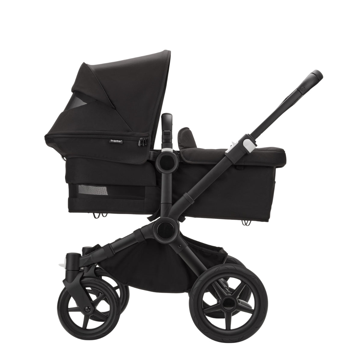 Bugaboo Donkey 5 Twin Bassinet And Stroller - All Grey Melange/Black Chassis