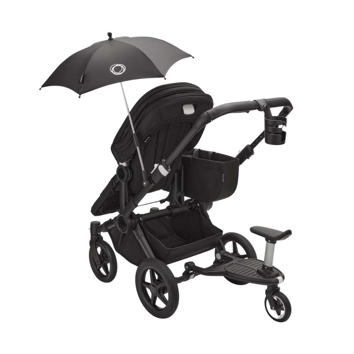 Bugaboo Donkey 5 Twin Bassinet And Stroller - All Grey Melange/Black Chassis