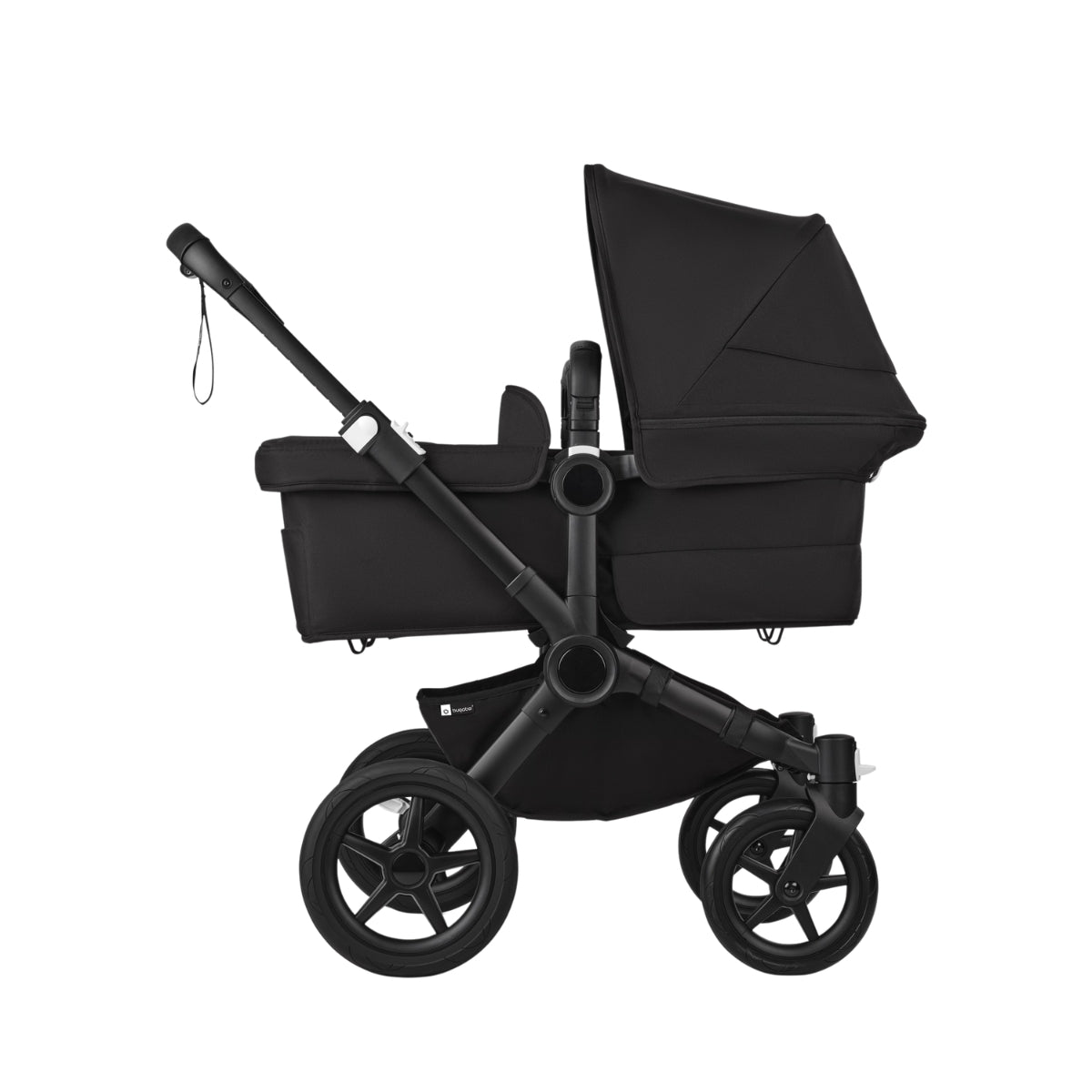 Bugaboo Donkey 5 Twin Bassinet And Stroller - All Midnight Black/Black Chassis