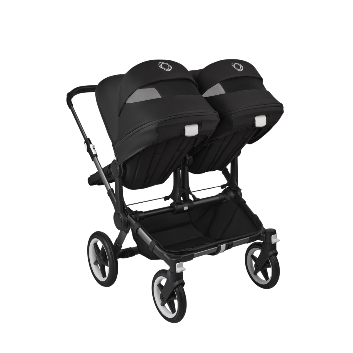 Bugaboo Donkey 5 Twin Bassinet And Stroller - All Midnight Black/Graphite Chassis