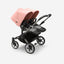 Bugaboo Donkey 5 Twin Bassinet And Stroller -  Morning Pink Canopy/Grey Melange/Graphite Chassis