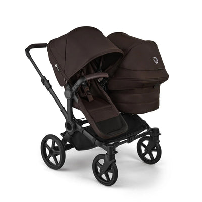 Bugaboo Donkey 6 Twin Complete Stroller Bundle - Black / Cocoa Brown