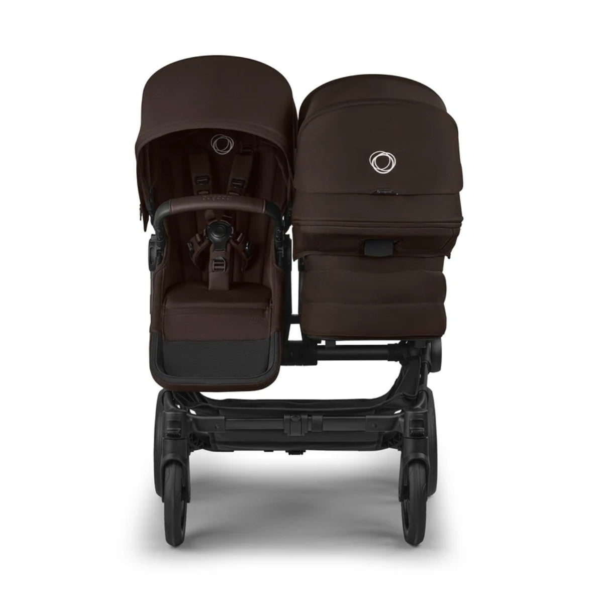 Bugaboo Donkey 6 Twin Complete Stroller Bundle - Black / Cocoa Brown on Luna Baby Store Miami