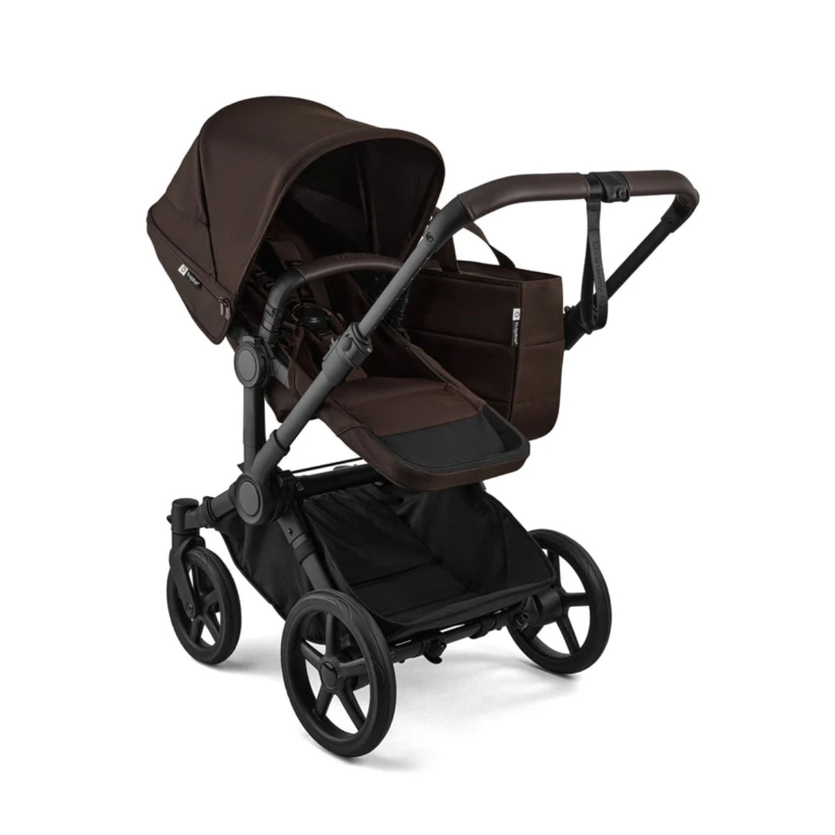 Bugaboo Donkey 6 Twin Complete Stroller Bundle - Black / Cocoa Brown