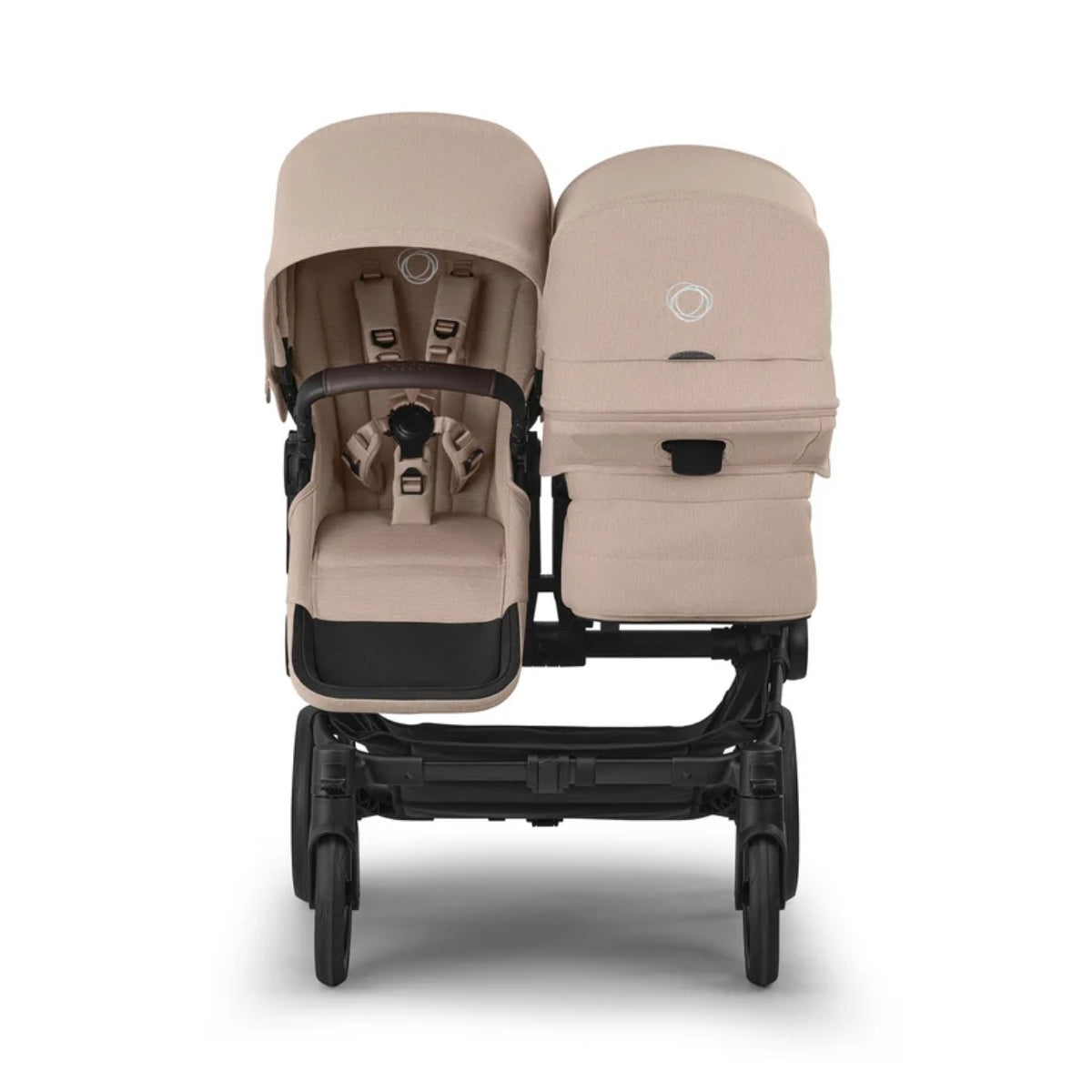 Bugaboo Donkey 6 Twin Complete Stroller Bundle – Black / Desert Taupe Melange on Luna Baby Store Miami