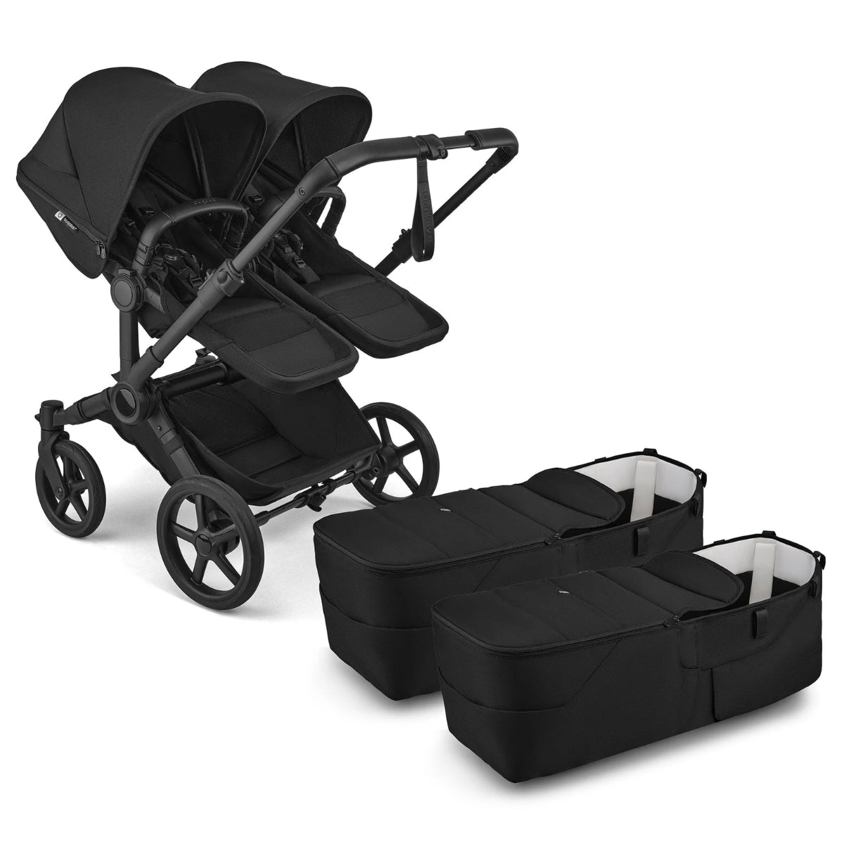 Bugaboo Donkey 6 Twin Complete Stroller Bundle - Black / Heritage Black