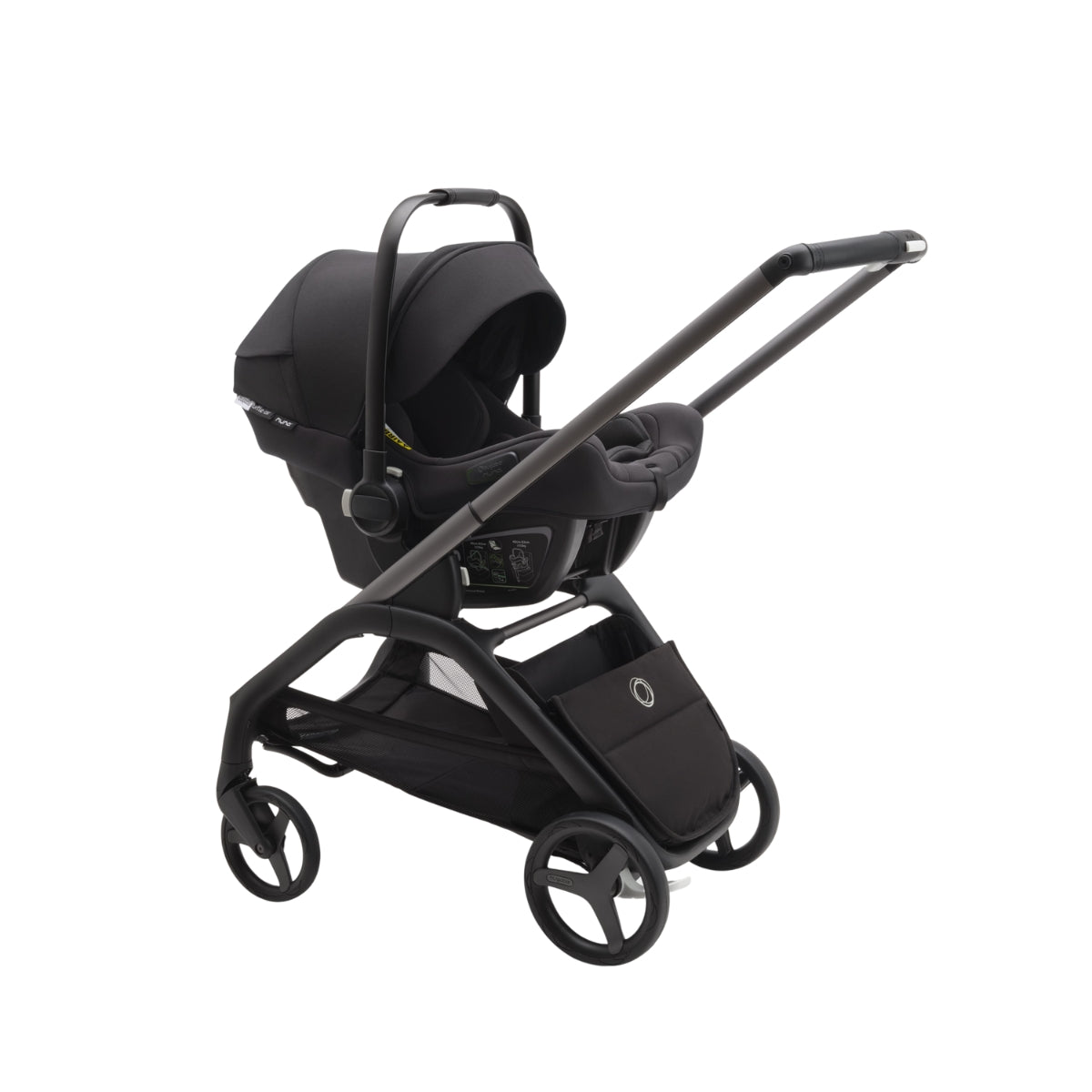 Bugaboo Dragonfly Stroller & Bassinet - Midnight Black/Frame Black