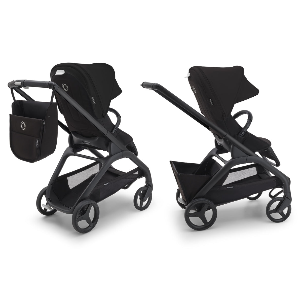 Bugaboo Dragonfly Stroller & Bassinet - Midnight Black/Frame Black
