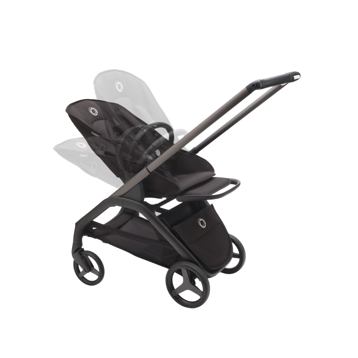 Bugaboo Dragonfly Stroller & Bassinet - Midnight Black/Frame Black