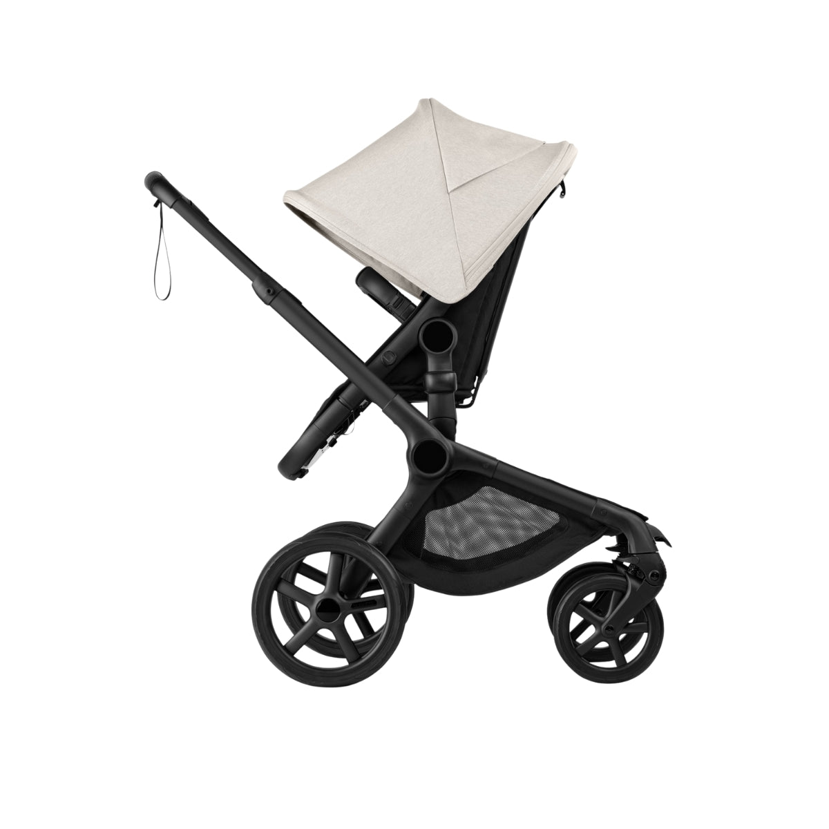 Bugaboo Fox 5 Renew Bassinet And Stroller - Misty White/Black Chassis