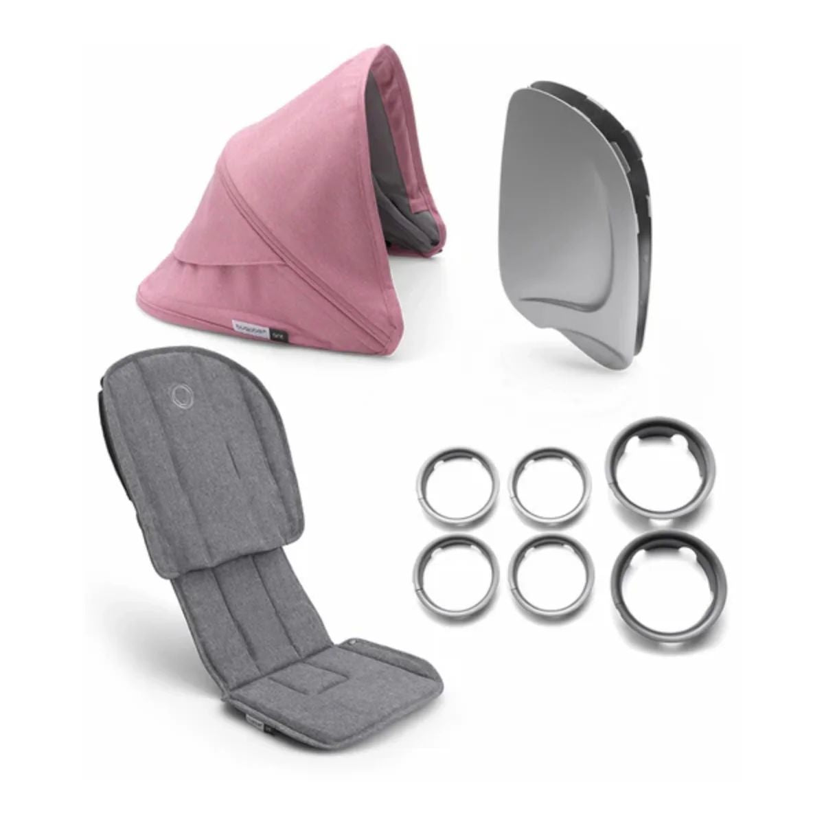 Bugaboo Ant Style Set Grey Melange/ Pink Melange - Easy and Practical Installation
