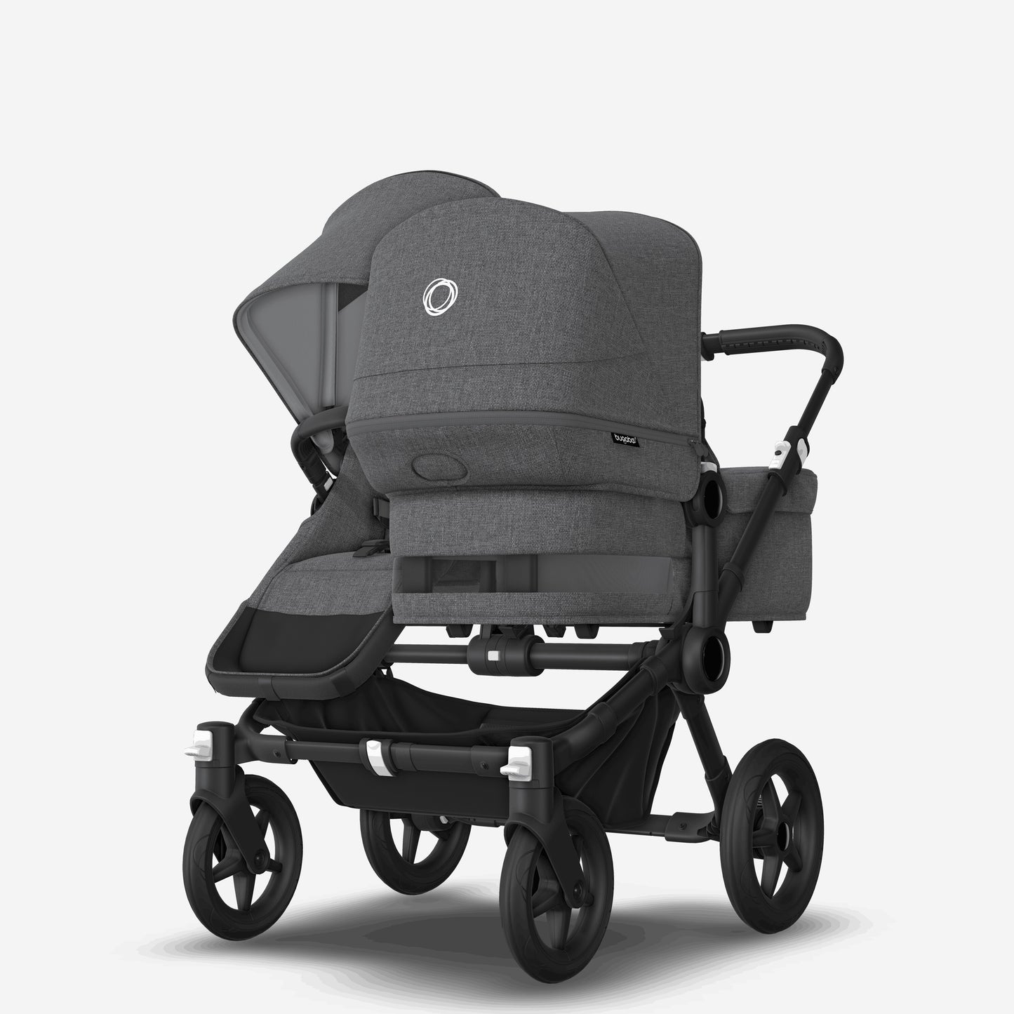 Bugaboo Donkey 5 Duo Bassinet And Seat Stroller - Grey Mélange/Black Chassis