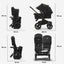 Bugaboo Donkey 5 Twin Bassinet And Stroller -  Grey Melange Canopy/Midnight Black/Graphite Chassis