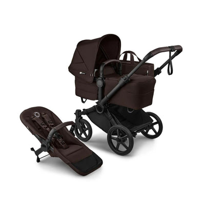 Bugaboo Donkey 6 Complete Single-to-Double Stroller - Black / Cocoa Brown