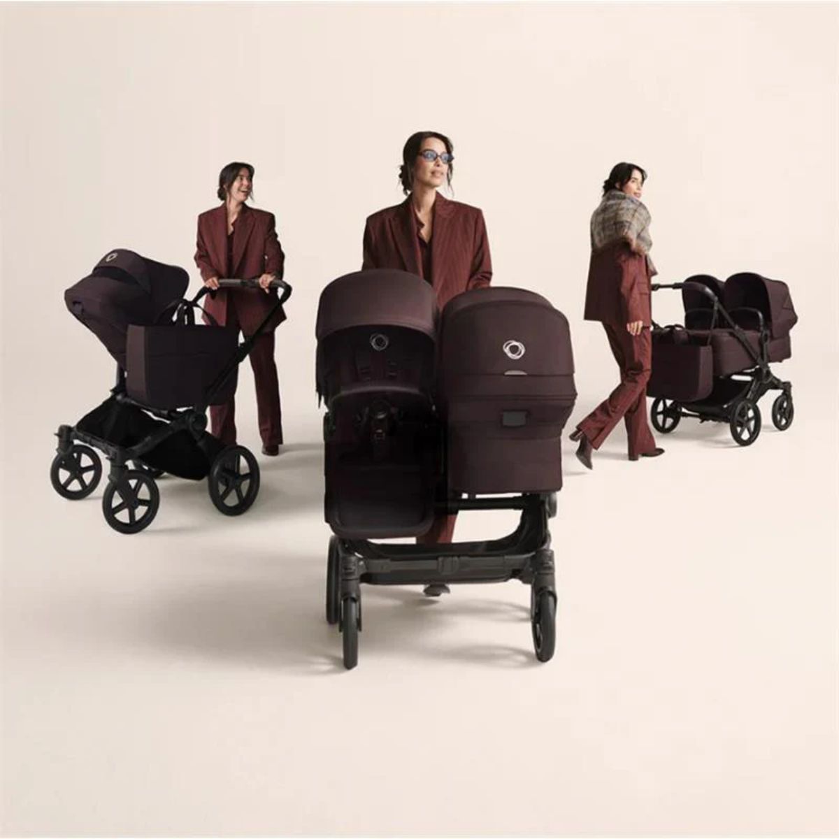 Bugaboo Donkey 6 Complete Single-to-Double Stroller - Black / Cocoa Brown