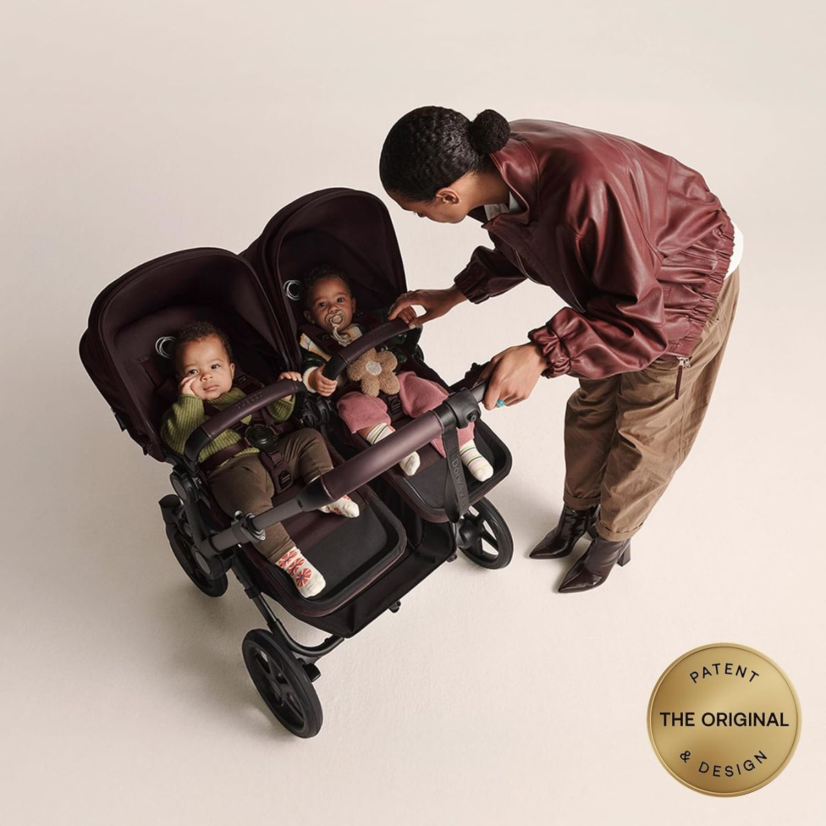 Bugaboo Donkey 6 Complete Single-to-Double Stroller - Black / Cocoa Brown