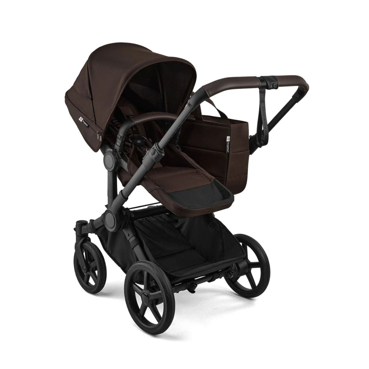 Bugaboo Donkey 6 Complete Single-to-Double Stroller - Black / Cocoa Brown