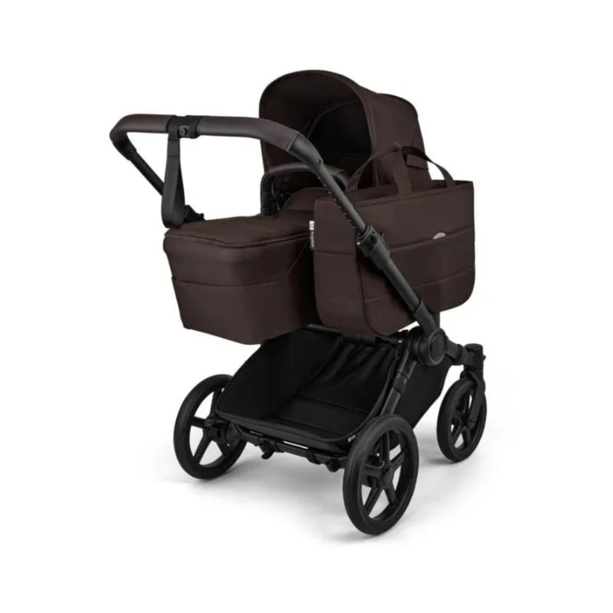 Bugaboo Donkey 6 Complete Single-to-Double Stroller - Black / Cocoa Brown