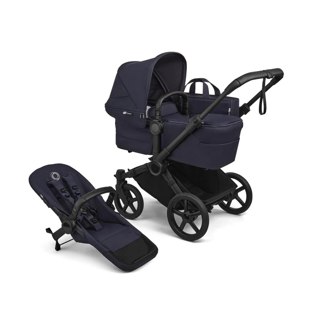 Bugaboo Donkey 6 Complete Single-to-Double Stroller - Black / Deep Indigo