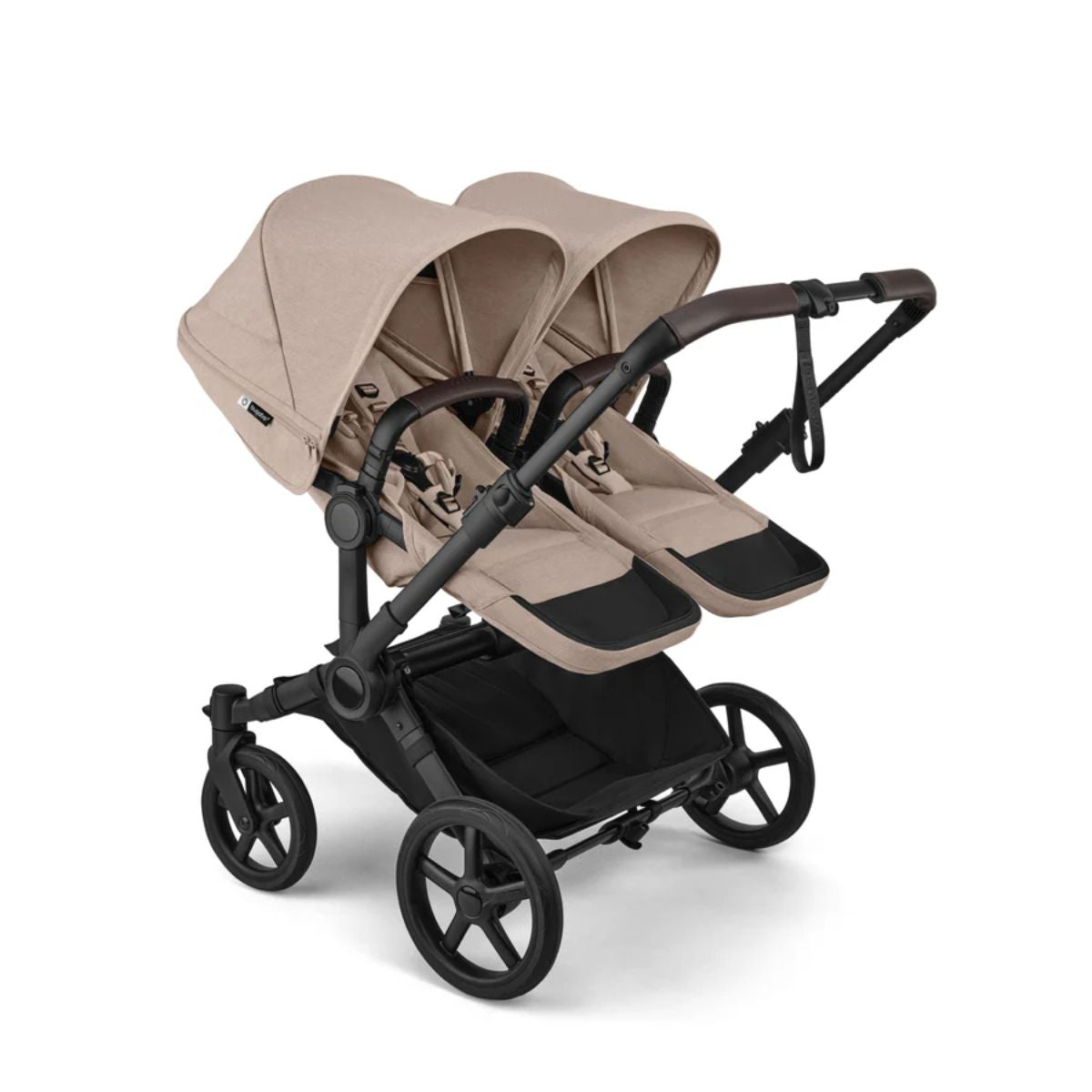 Bugaboo Donkey 6 Complete Single-to-Double Stroller - Black / Desert Taupe Melange