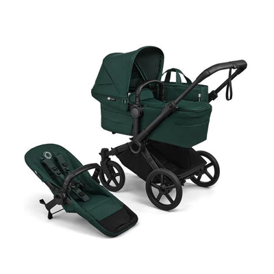 Bugaboo Donkey 6 Complete Single-to-Double Stroller - Black / Fern Green