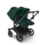 Bugaboo Donkey 6 Complete Single-to-Double Stroller - Black / Fern Green on Luna Baby Store Miami