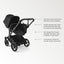 Bugaboo Donkey 6 Complete Single-to-Double Stroller - Black / Fern Green on Luna Baby Store Miami