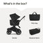 Bugaboo Donkey 6 Complete Single-to-Double Stroller - Black / Fern Green on Luna Baby Store Miami