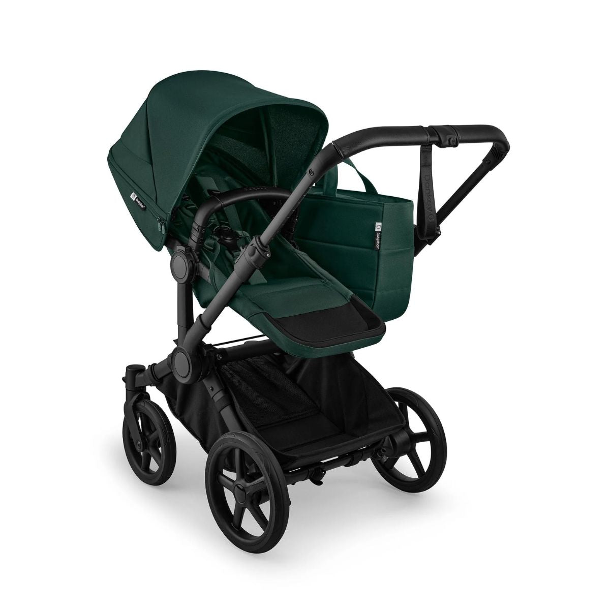Bugaboo Donkey 6 Complete Single-to-Double Stroller - Black / Fern Green