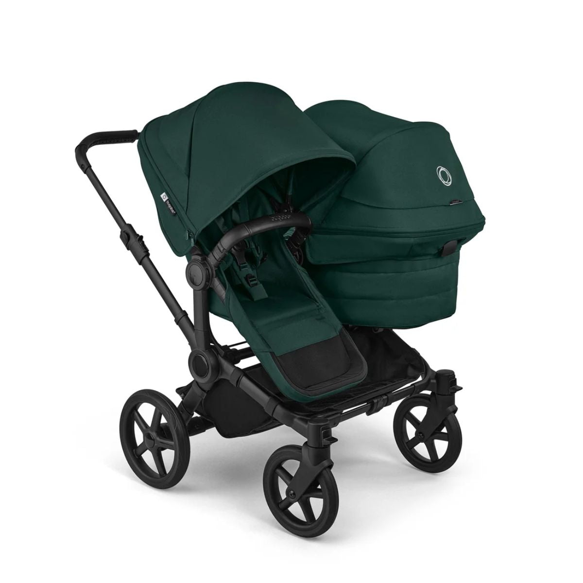 Bugaboo Donkey 6 Complete Single-to-Double Stroller - Black / Fern Green