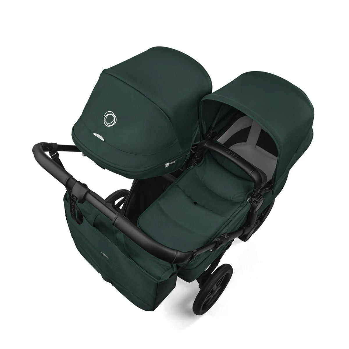 Bugaboo Donkey 6 Complete Single-to-Double Stroller - Black / Fern Green on Luna Baby Store Miami