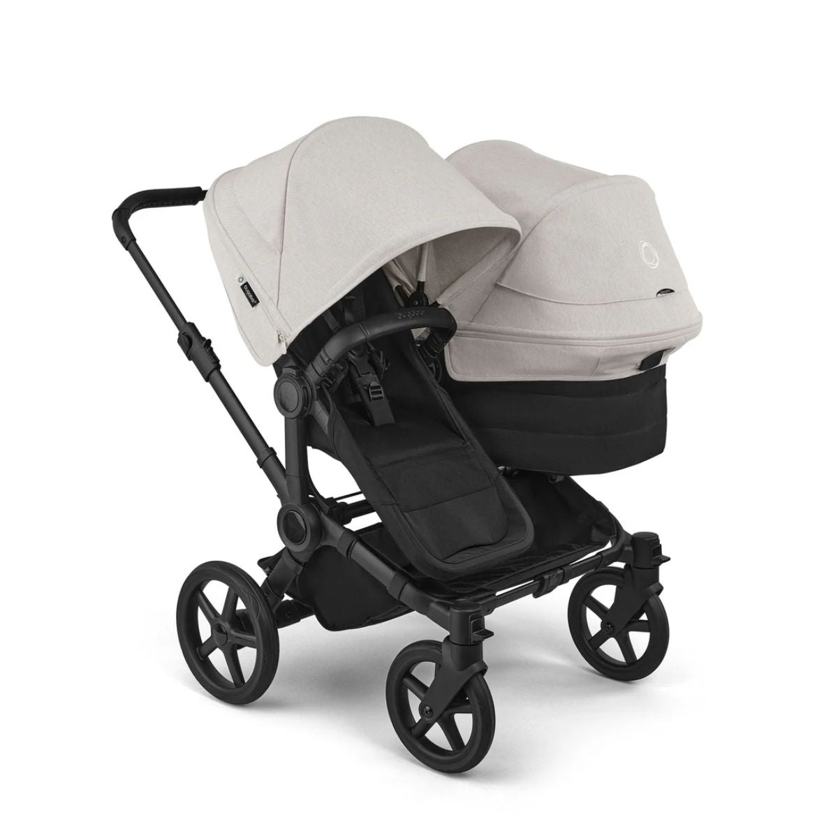 Bugaboo Donkey 6 Complete Single-to-Double Stroller - Black / Heritage Black / Misty White on Luna Baby Store Miami
