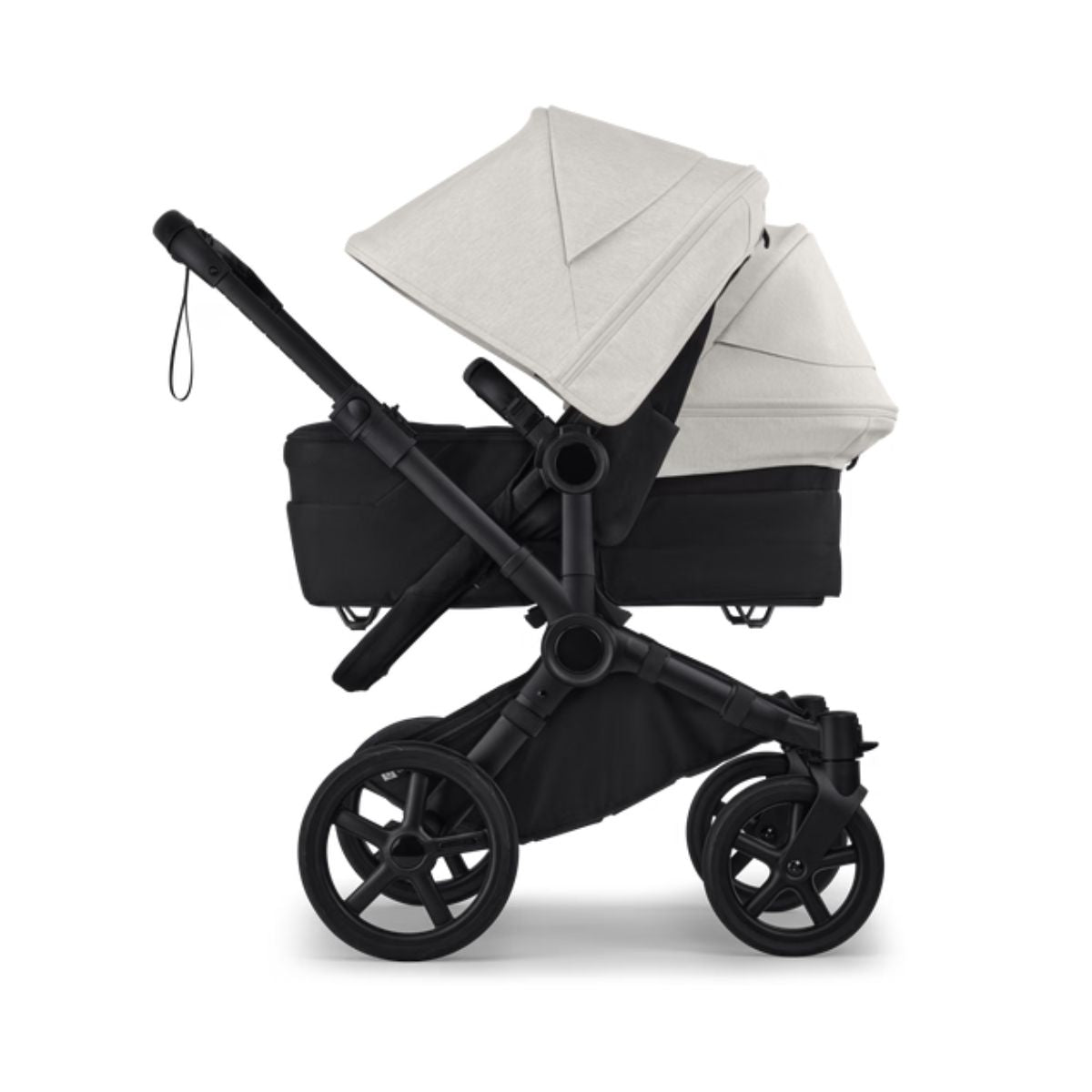 Bugaboo Donkey 6 Complete Single-to-Double Stroller - Black / Heritage Black / Misty White on Luna Baby Store Miami