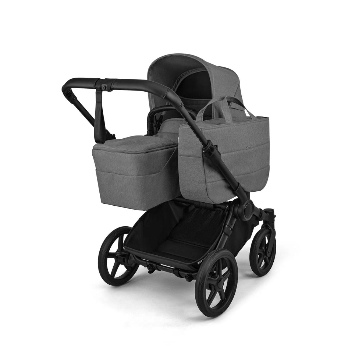 Bugaboo Donkey 6 Complete Single-to-Double Stroller - Black / Moon Grey on Luna Baby Store Miami